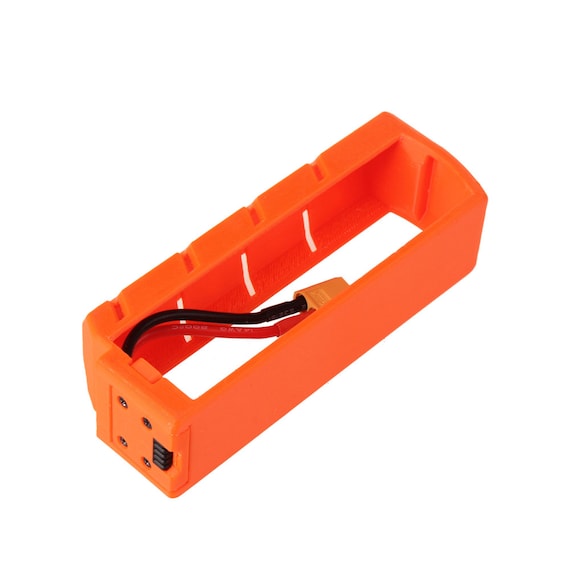 Worker Mod Lipo Battery Cover Extended Orange3D Printing for Rival Perses Toy