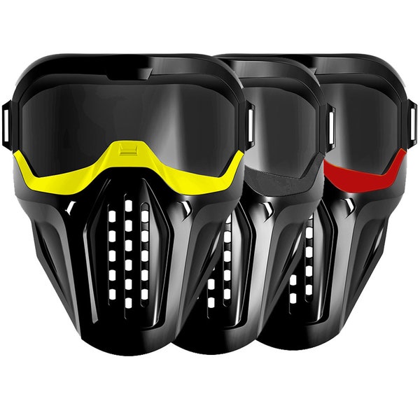 Blastermod Tactical Face Mask Protective Eyeglass for Nerf Blaster Out Door Games