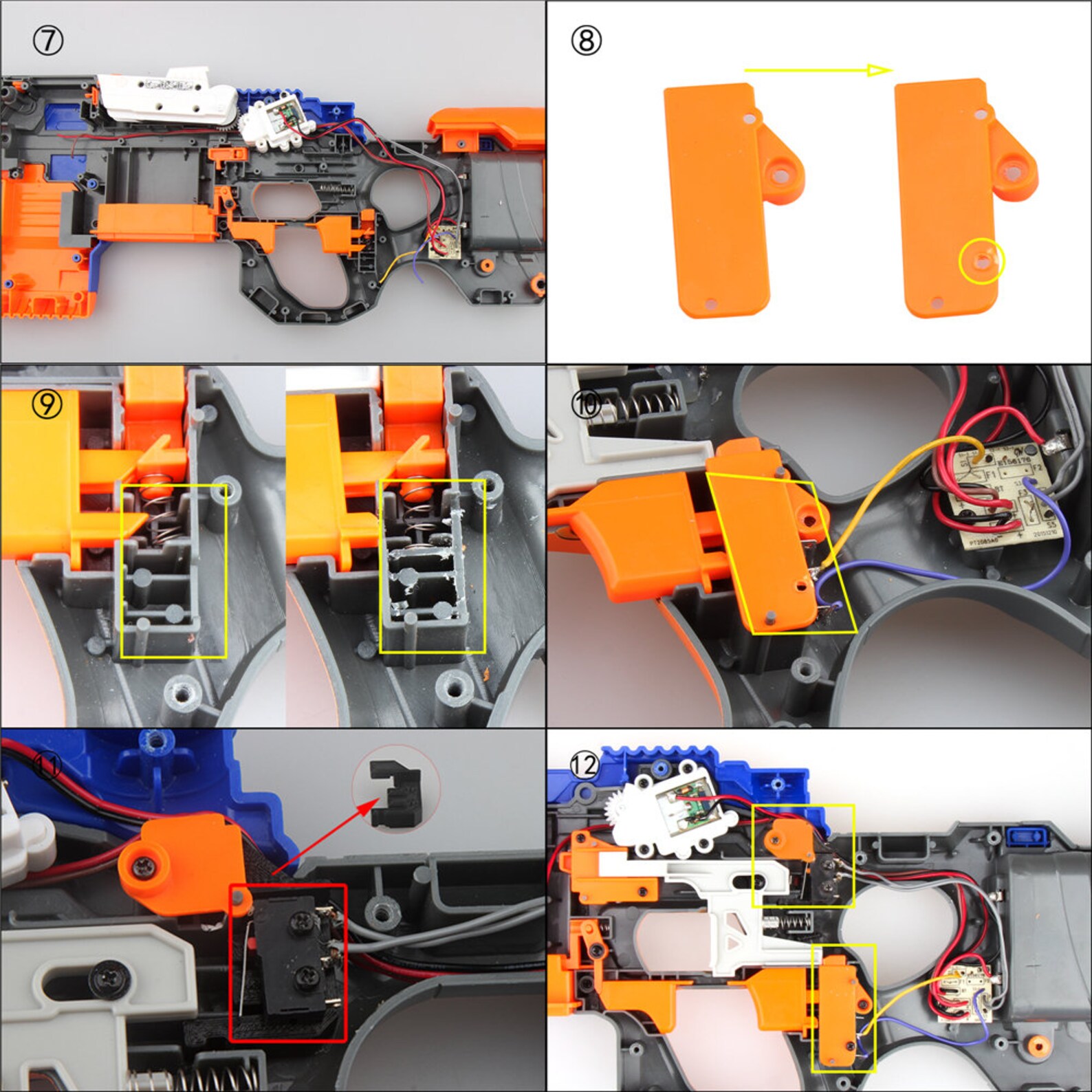 Worker Mod Motor Flywheel Cage Update Kits for Nerf Nstrike Etsy Canada