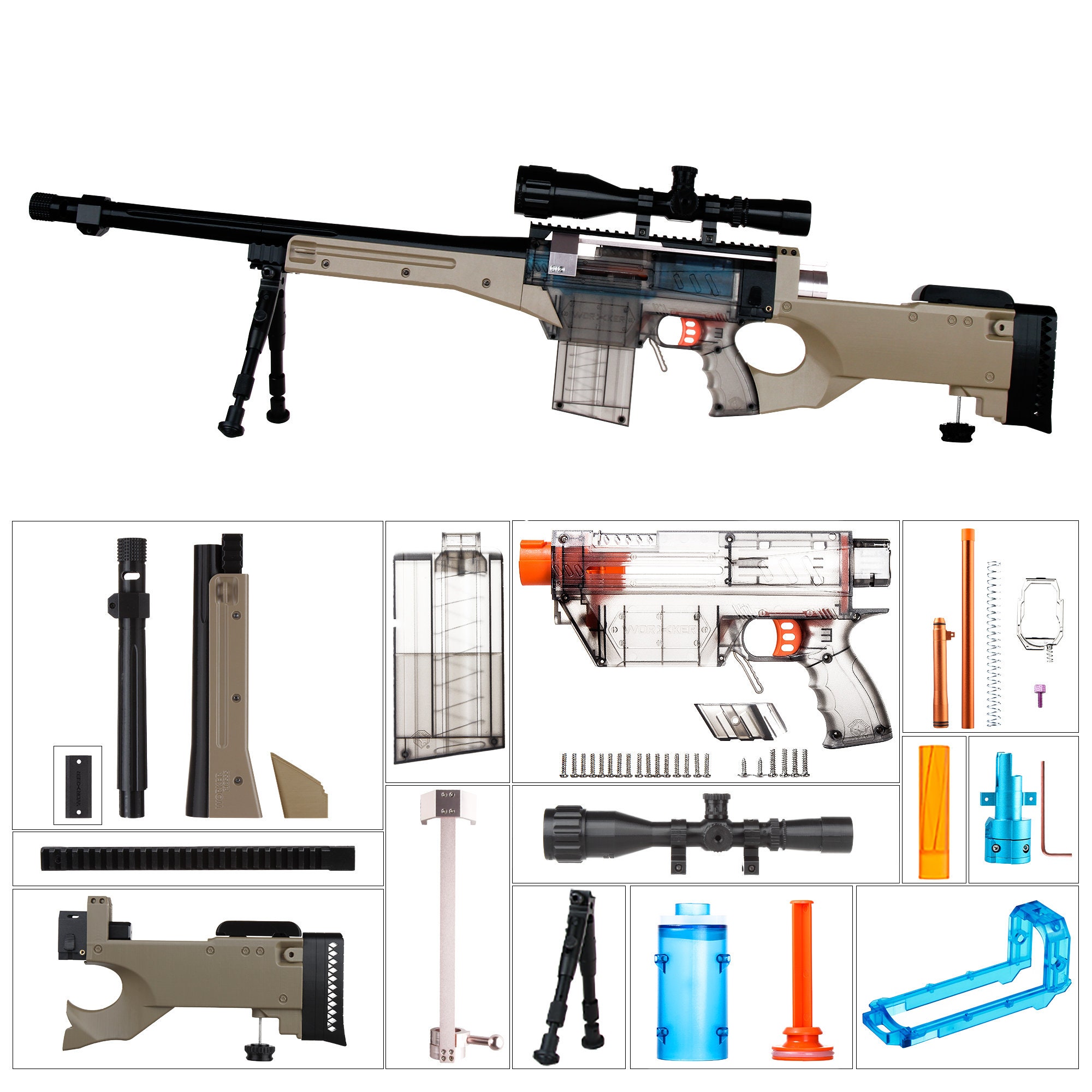 Nerf L96 AWP Bolt Action Sniper Rifle -  Denmark