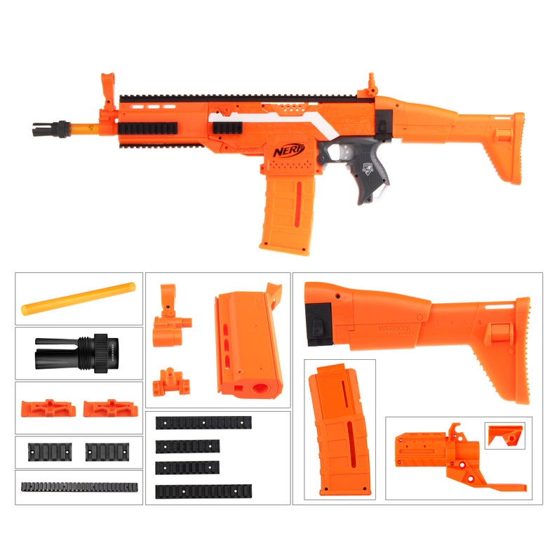 Worker Mod F10555 FN SCAR Style for Nerf N-strike Stryfe - Etsy