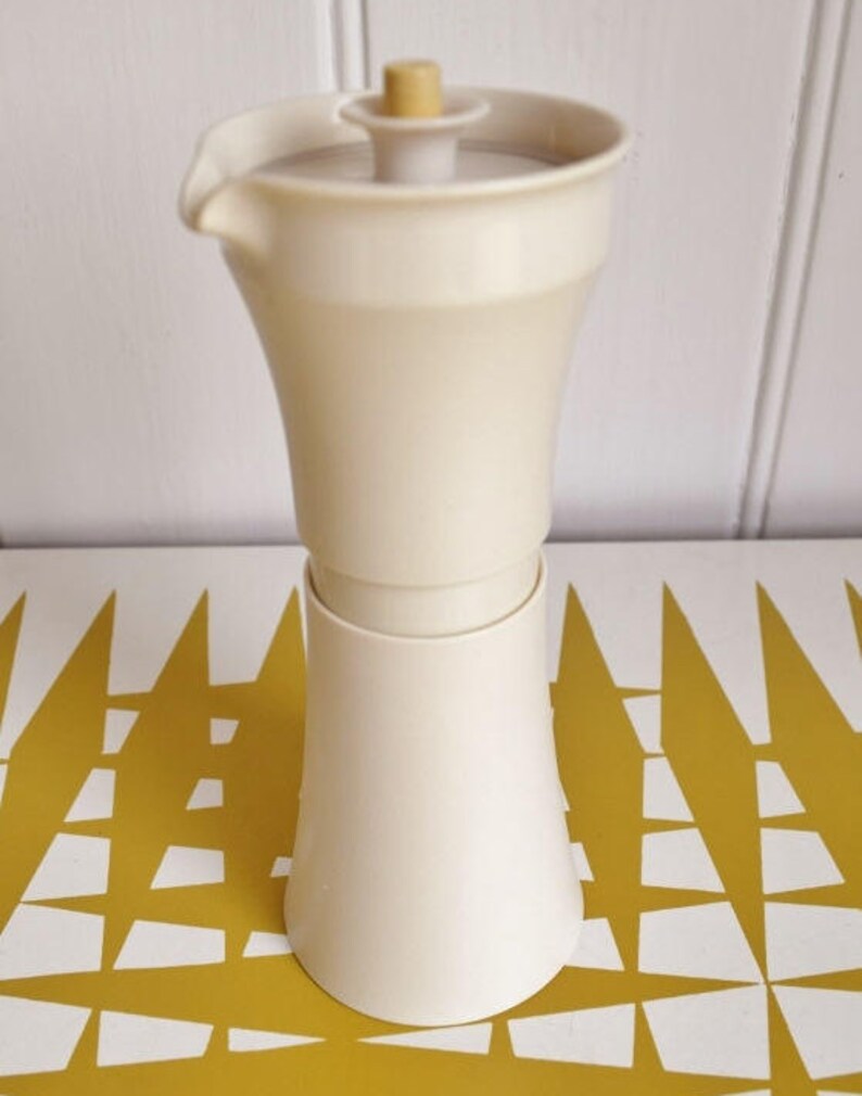 Vintage Tupperware Cream Coloured Salad Dressing Container / Etsy