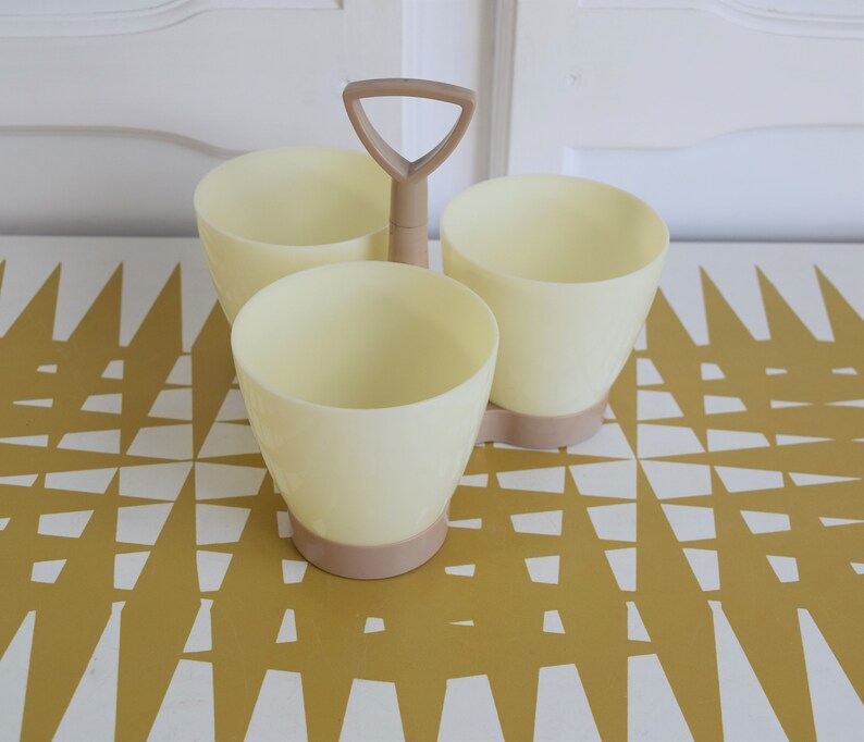 Vintage Tupperware Condiment Caddy Serving 3 Bowls Retro Etsy UK