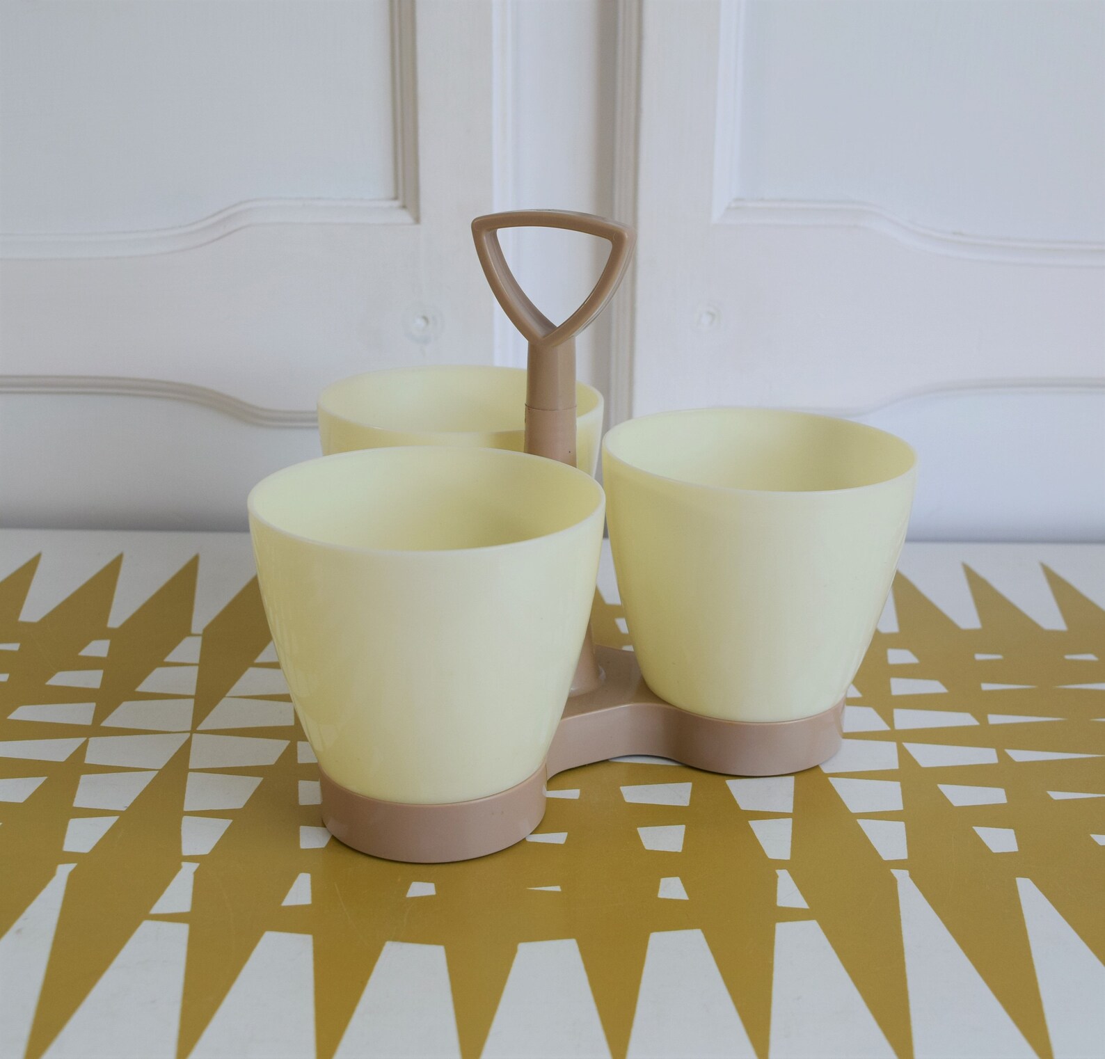 Vintage Tupperware Condiment Caddy Serving 3 Bowls Retro Etsy UK