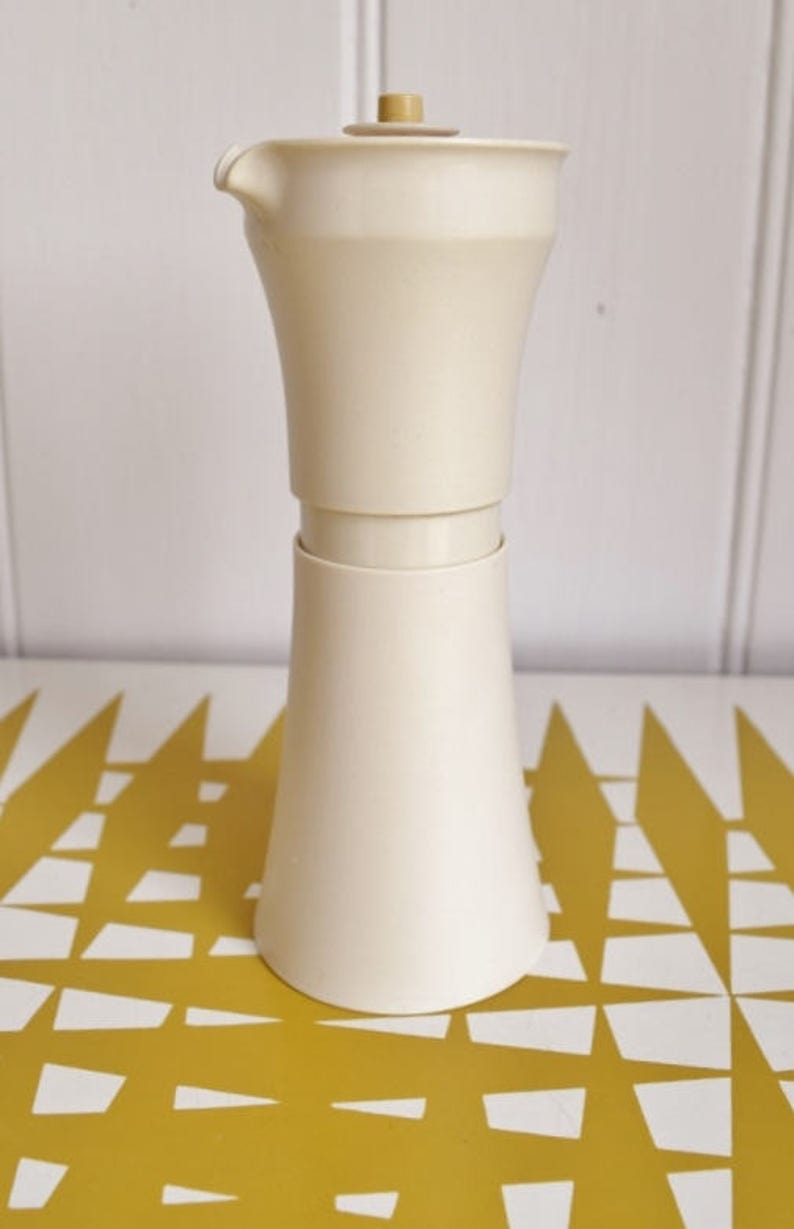 Vintage Tupperware Cream Coloured Salad Dressing Container / Etsy