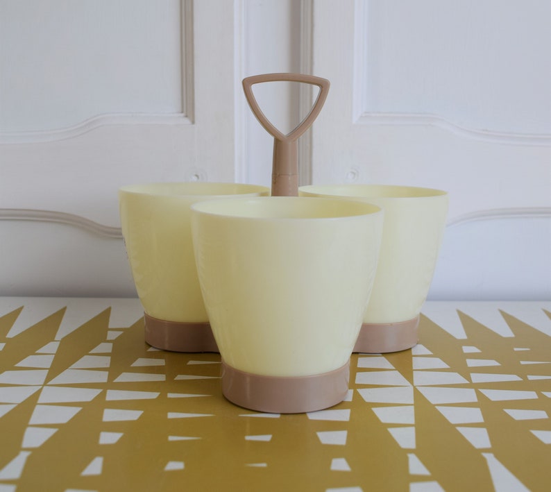 Vintage Tupperware Condiment Caddy Serving 3 Bowls Retro Etsy UK