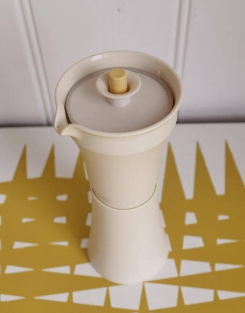 Vintage Tupperware Cream Coloured Salad Dressing Container / Etsy