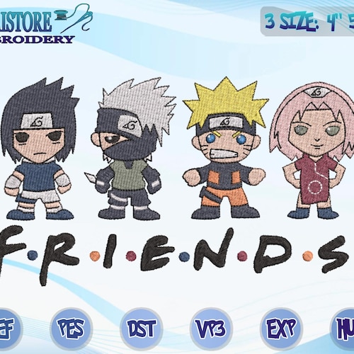 Anime Inspired Embroidery Designs Machine Embroidery Design Etsy