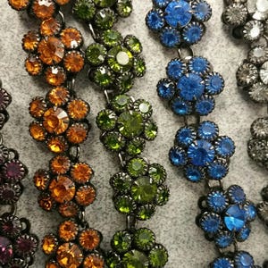 Vintage Rivet Crystal Flower (2)
