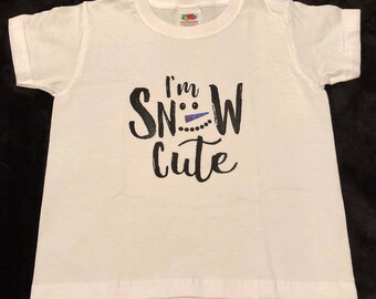 Child/kid Christmas im snow cute tshirt. Age 2-3 years