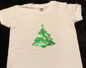 Child/kid Christmas tree tshirt. Age 2-3 years