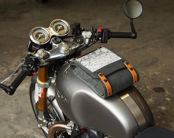 Wheelborne Map Pocketed Magnetic Tank Bag in CHARCOAL