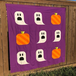 Ghouls and Gourds Halloween PDF Quilt Pattern