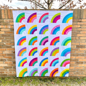 Rainbow Splash Quilt Pattern (PDF)