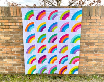 Rainbow Splash Quilt Pattern (PDF)