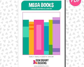 Mega Books Quilt Pattern (PDF)