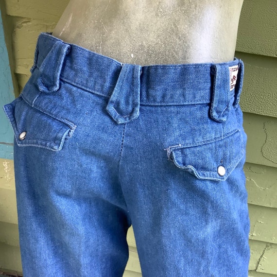 1970s Shepler Talisman Bell Bottom Brushed Denim … - image 3