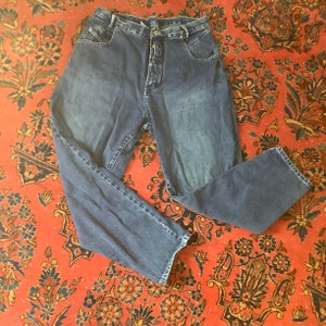 1980s Gitano Button Fly Jeans Hipster Vintage Denim Queer Vintage Plus Size 34 Cintura XL