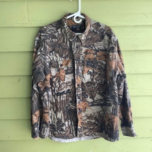Rattlers Brand Shirt Adult Large Real Tree Camo Made In USA
