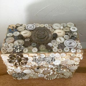 Handmade One Of A Kind Folk Art Treasure Box image 3