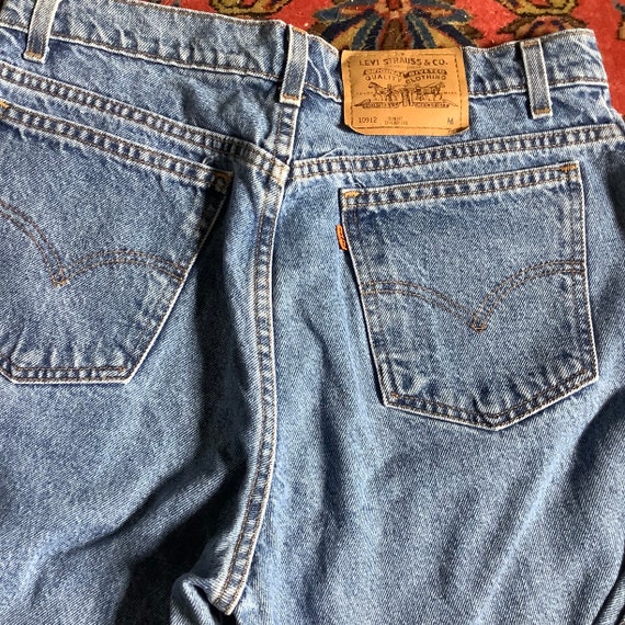 1980s 1990s Levi’s 912 Orange Tag Juniors Size 15… - image 6