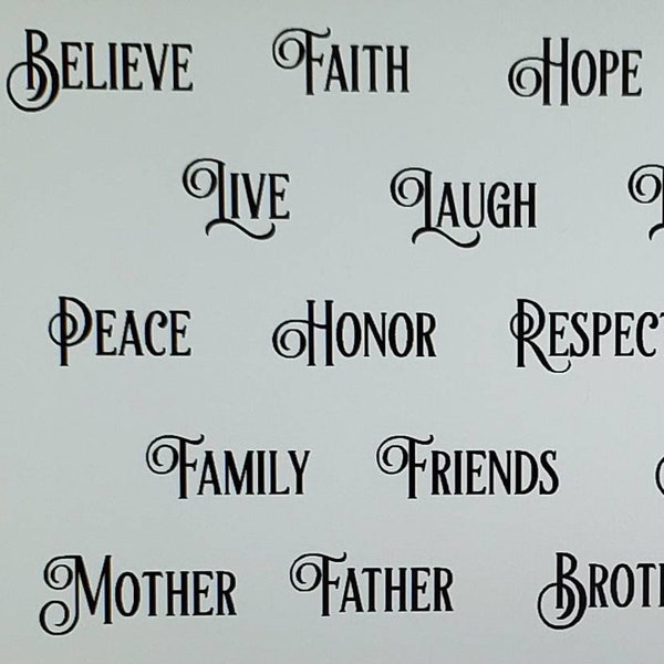 Vinyl Wall Words Etsy