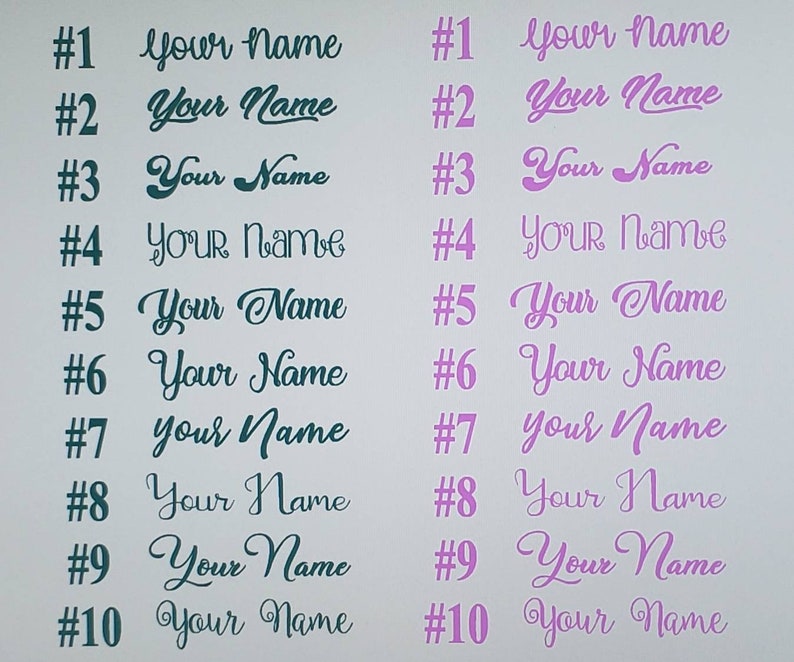 Custom vinyl stickers / Personalized names / wall quotes / Etsy