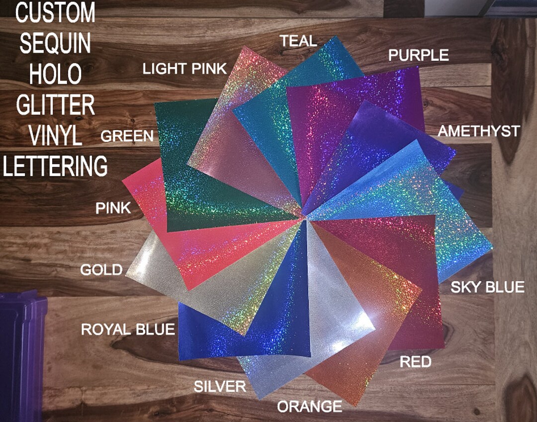 Sequin Holo Glitter / Vinyl Decal / Custom Glitter / Glitter