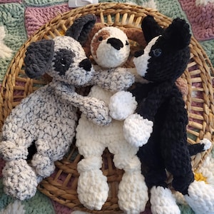 Handmade Paloma Puppy - Made to Order-Handmade Dog Puppy - Nursery Decor - Baby Shower Toddler Birthday Gift- Puppy Dog Lovey Knotted Lovey
