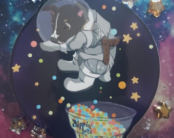 Pegatina de Laika fantástica