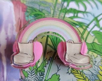 Pin Arcoiris con botas