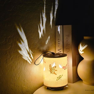 Korean Artisan Handmade Butterfly Lantern - Battery-Powered Hanging Table Mood Light for Cozy Sleep Ambiance