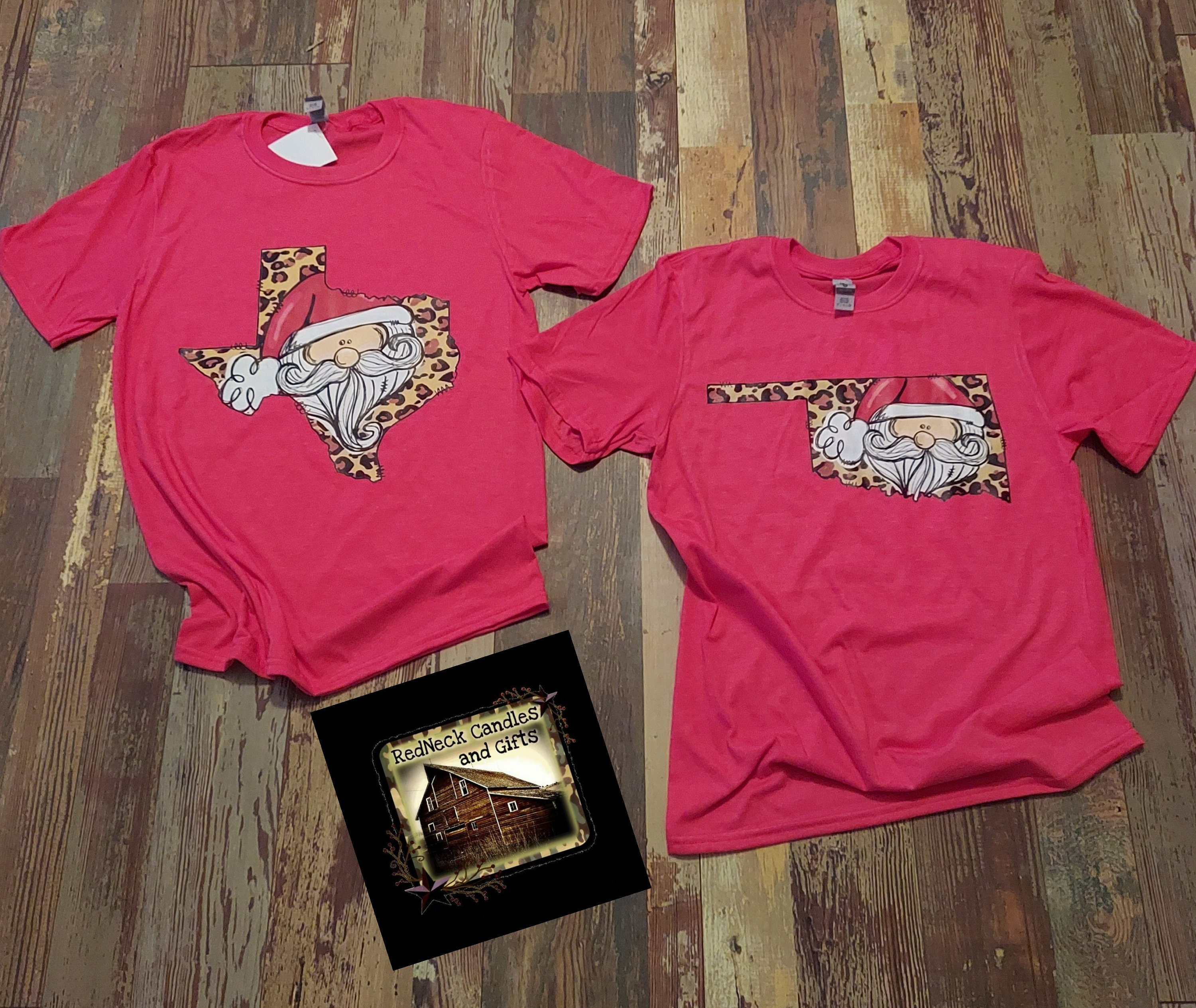 Oklahoma Or Texas Santa State Christmas Tshirt Boutique Etsy