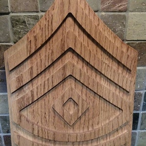 ARMY E8 Rank Plaque First Sergeant  Wooden Military Army Promotion Retirement Gift