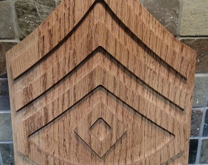 ARMY E8 Rank Plaque First Sergeant Wooden Military Army Promotion ...