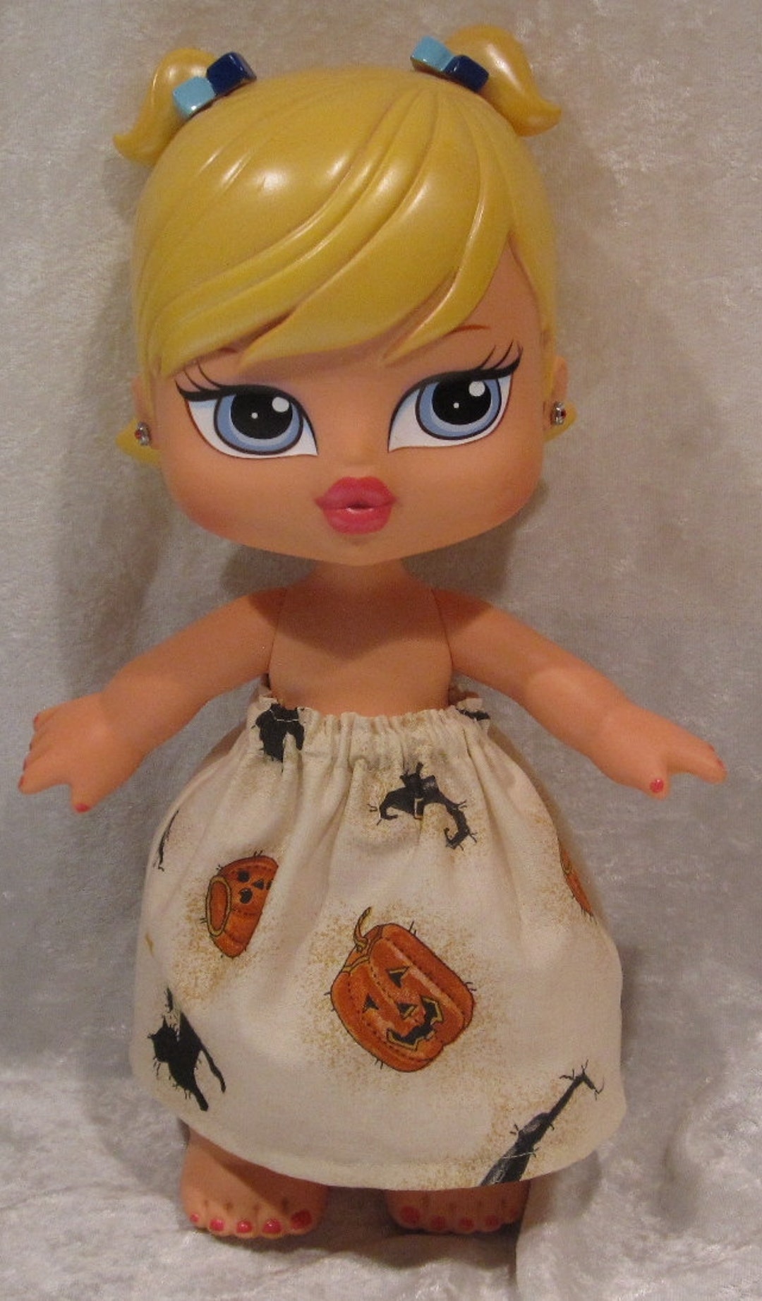 BIG BRATZ BABYZ 12 Dolls Clothes Handmade Elastic Waist Skirt Large Bratz  Babyz, Halloween, Lime Green Bats Skirt