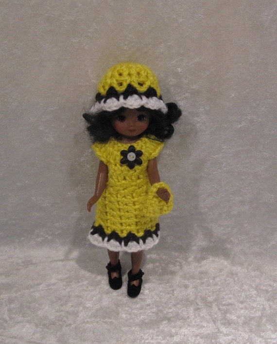 Hand crocheted American Girl Doll Mini Doll Clothes pastel