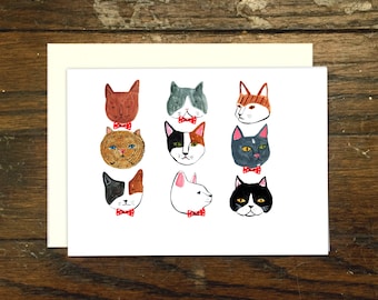 Fat Cats Greeting Card