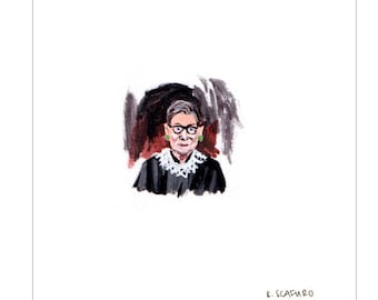 Tiny Ruth Bader Ginsburg Print