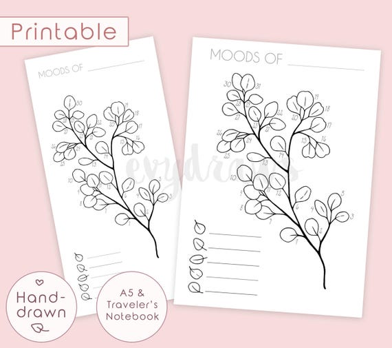 Satisfactory image inside mood tracker bullet journal printable Influential image inside mood tracker bullet journal printable