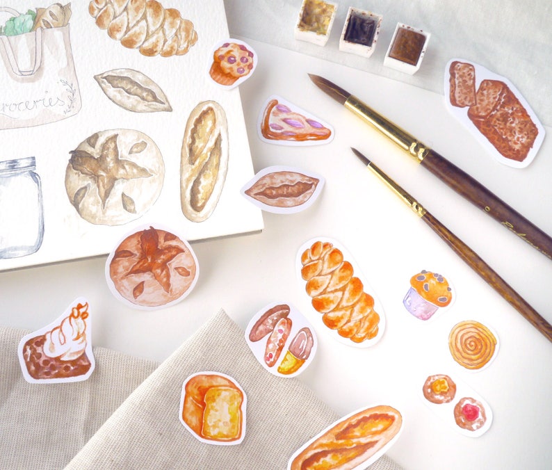 Bread & Baking Planner Stickers Meal Planner Printable Etsy