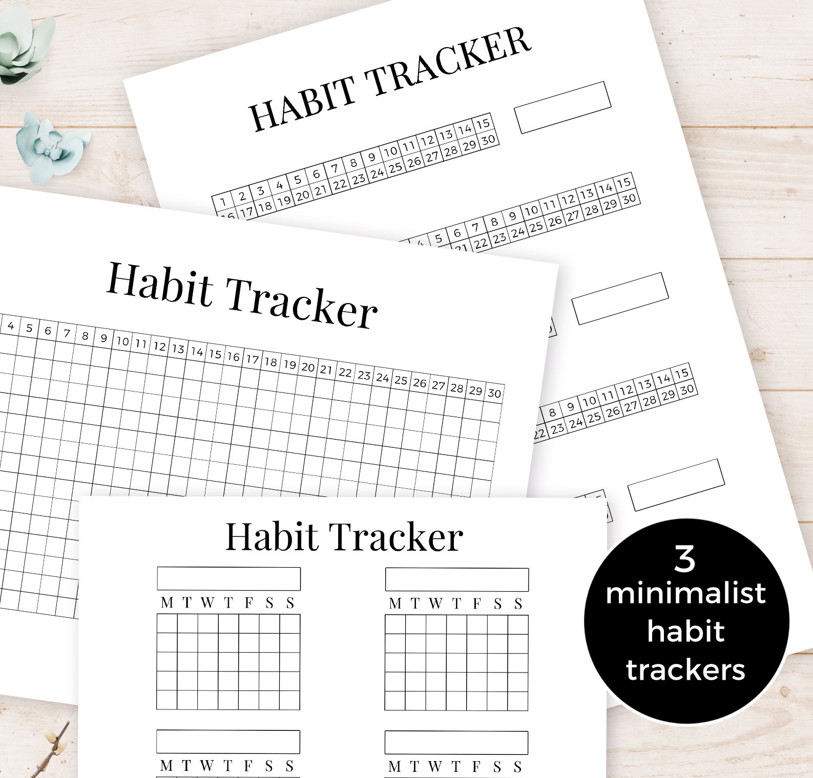 basic bullet journal habit tracker pages for beginners etsy india