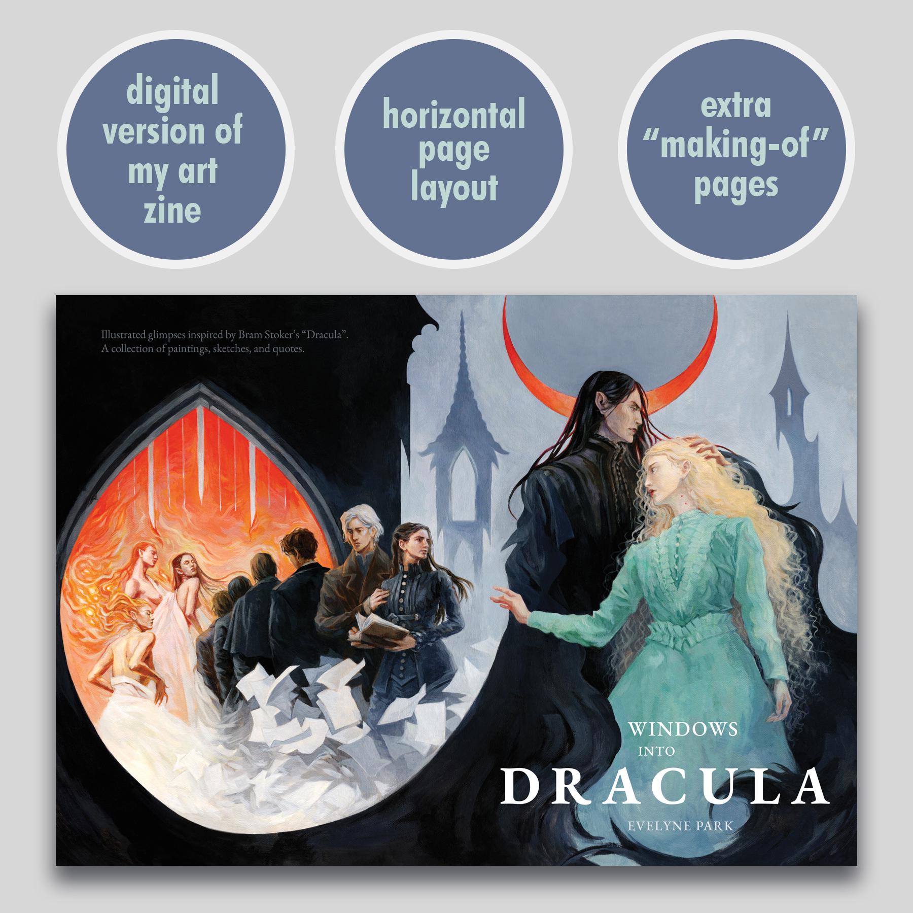 Dracula Art Zine DIGITAL DOWNLOAD | PDF Ebook Version | Vampire