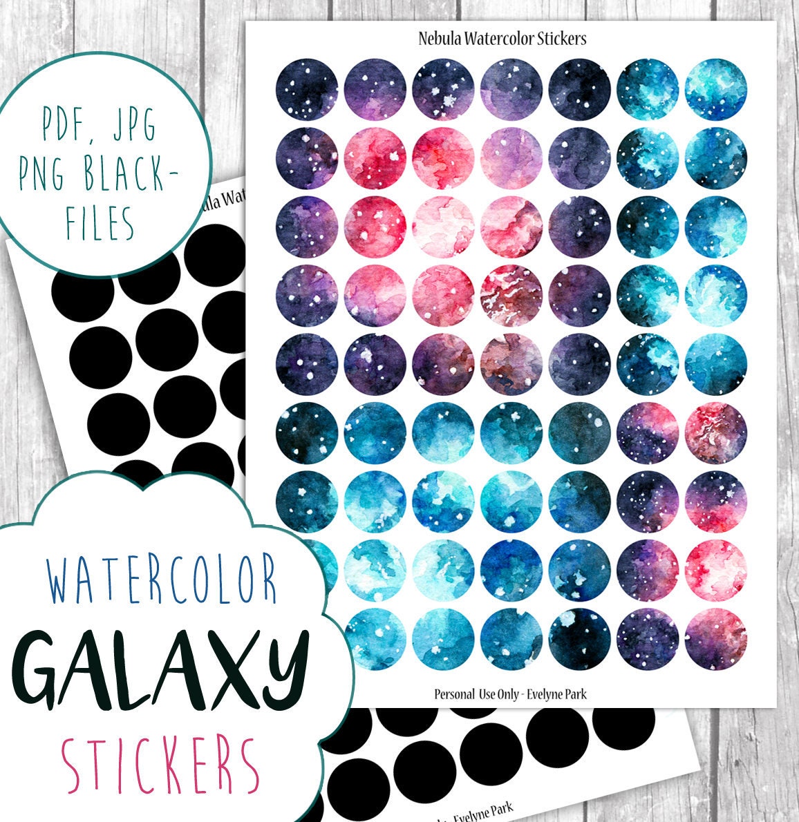 ArtCreativity Space Sticker Assortment, 100 Sticker Sheets of
