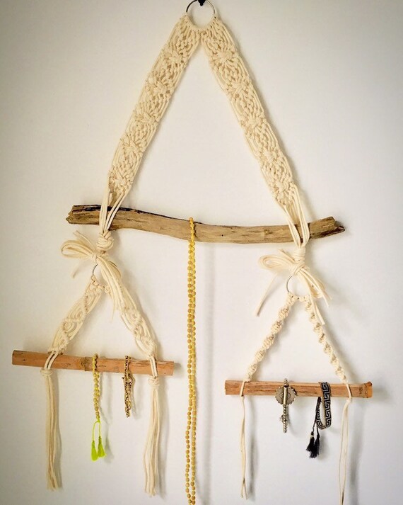 Porte Bijoux Colliers Handmade Decoration In 100 Cotton And Etsy