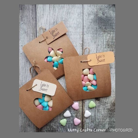 10 X Diy Rustic Wedding Favour Candy Sweet Bags Sachesboxes Etsy