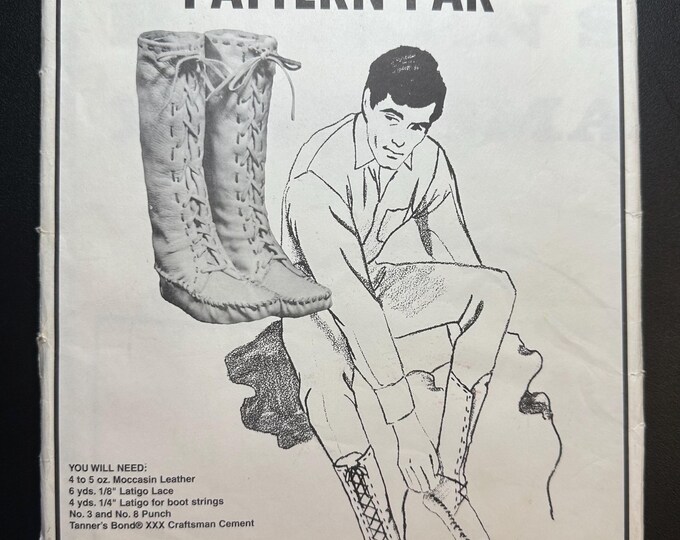 Tandy Leather Sewing Pattern, Plainsman Boot Pattern Pak, Sizes 5-13 - Etsy