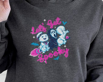 Lets Get Spooky Hoodie, Retro Halloween Hoodie, Scary Movie Hoodie, Halloween Movie Characters