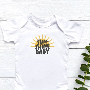 Sunshine Baby Bodysuit, unisex bodysuit, sunshine onesie, neutral baby gift
