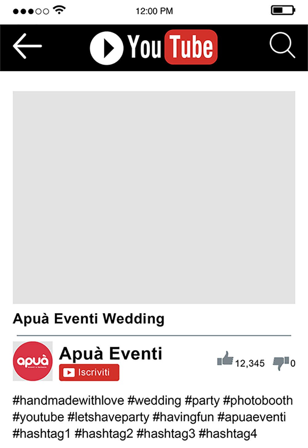 Photobooth custom frame of YouTube in digital formatsuitable Etsy